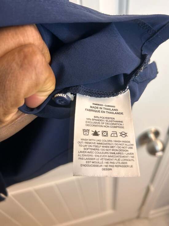 Nike Dri-FIT On-Field Tennessee Titans Navy Sideline Performance Polo - Picture 7 of 7